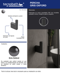 Percha Para Baño Gris Oxford