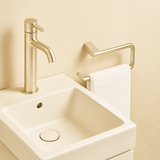 Toallero Corto 40cm Para Lavabo Champagne Gold