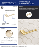 Portarollos Champagne Gold