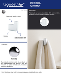 Percha Para Baño Cromo