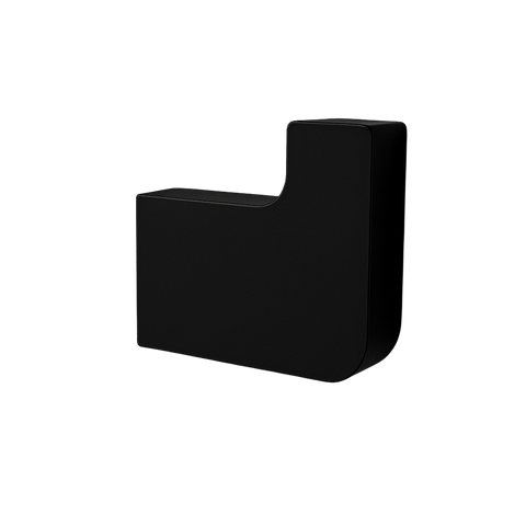 Percha Para Baño Negro Mate