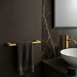 Toallero Corto 40cm Para Lavabo Brushed Gold