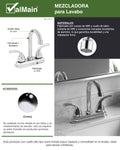 Mezcladora De Lavabo 4" ABS