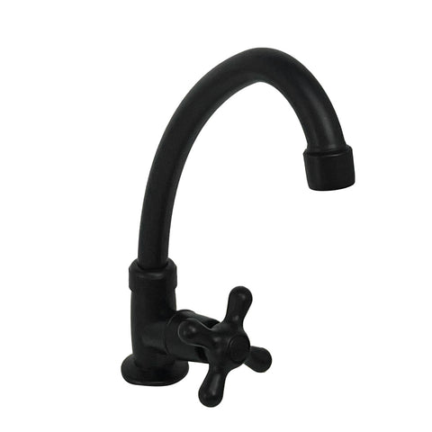 Llave Individual Tipo Bar para Fregadero - Acabado Negro Mate