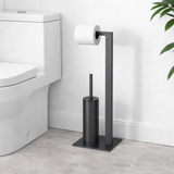 Portarrollo Con Escobillero Base de Piso Gris Oxford - Wasser