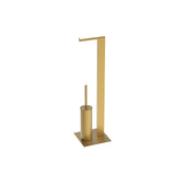 Portarrollo Con Escobillero Base de Piso Brushed Gold - Wasser