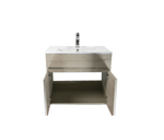 Mueble de baño con lavabo y patas de aluminio