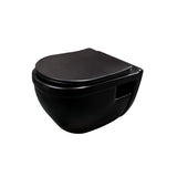 Paquete de WC Suspendido "Rondo" Negro Tanque Alca A100