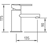 Monomando para lavabo MIKURA